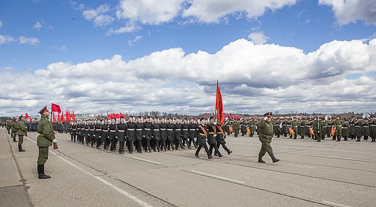 Одинцовские ветераны стали зрителями репетиции Парада Победы