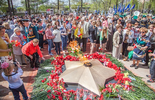 Шествие на День Победы в Одинцово собрало больше 10 тысяч человек