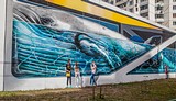 Граффити в Новой Трехгорке «3D-кит»