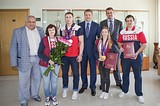 Владимир и Лариса Гургенидзе, Теймураз Гургенидзе, Андрей Иванов, Марина Чернова и Георгий Патарая