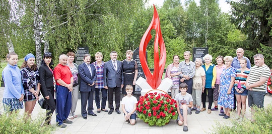 Татьяна ОДИНЦОВА осмотрела обновлённый воинский мемориал в деревне Хомяки
