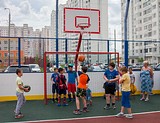 Фото: Открытие спортплощадки в Трехгорке
