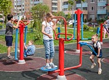 Фото: Открытие спортплощадки в Трехгорке