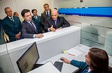 Фото: Михаил МИШУСТИН и Андрей ВОРОБЬЕВ оценили новое здание налоговой службы в Одинцово