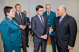 Фото: Михаил МИШУСТИН и Андрей ВОРОБЬЕВ оценили новое здание налоговой службы в Одинцово