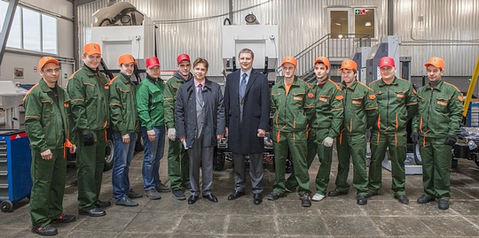 С инспекционным выездом новый сборочный цех компании «Меркатор» посетил глава района Андрей ИВАНОВ