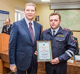 Андрей ИВАНОВ вручил благодарственные письма главы лучшим сотрудникам одинцовской полиции за добросовестное выполнение служебных обязанностей