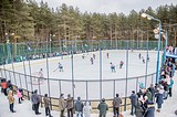 Свыше 1000 человек стали зрителями хоккейного матча между командой Андрея Иванова и сборной Никольского поселения