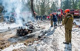 Действия при ликвидации лесных пожаров отработали в Хлюпинском участковом лесничестве