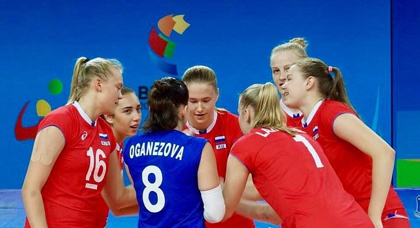 Женская молодежная сборная России по волейболу одержала 2 победы на Спортивных играх БРИКС
