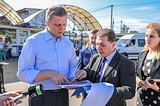 Андрей Иванов на строительстве парковки в Кубинке