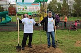Молодые яблони и рябины высадили в кубинской деревне Чупряково