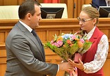 Линара Самединова получила удостоверение депутата Мособлдумы