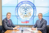 Андрей Иванов провел рабочую встречу с начальником межрайонной ИФНС России №22 по Московской области Алексеем Бородачёвым