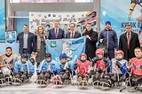 В Одинцово представили первую в Московской области детскую команду по следж-хоккею «Умка»