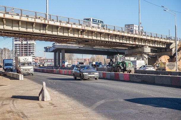 Реконструкция эстакады на пересечении Минского и Можайского шоссе будет завершена до конца 2017 года, Ноябрь
