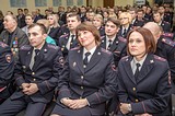 Праздничное собрание по случаю Дня полиции прошло в здании Одинцовского управления ГИБДД в Больших Вязёмах