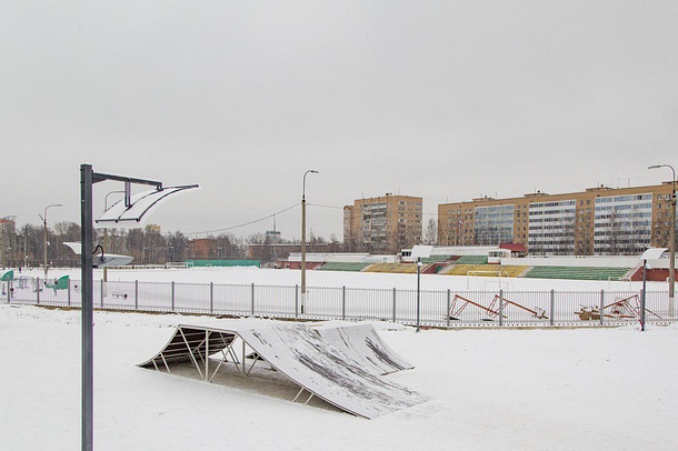 На центральном стадионе в Одинцово после реконструкции появится универсальная спортивная площадка, Январь