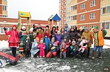 Цикл дворовых праздников «Зимние забавы» стартовал в Жаворонковском