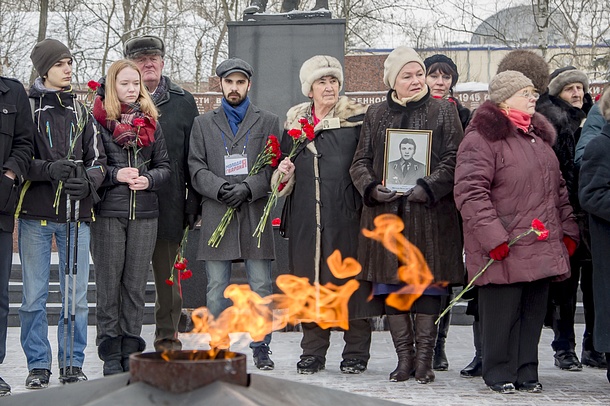 Память воинов-интернационалистов почтили участники акции в центре Одинцово, Февраль