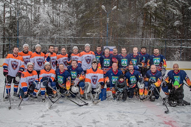 Сборная секретаря Одинцовского отделения партии встретилась с хоккейной командой из Никольского, Февраль