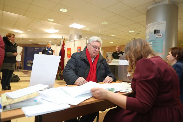 Ректор МГИМО МИД России Анатолий Торкунов проголосовал в Одинцово, Март