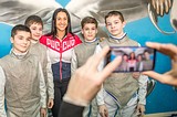 Одинцовскую школу по фехтованию посетила двукратная Олимпийская чемпионка Яна Егорян