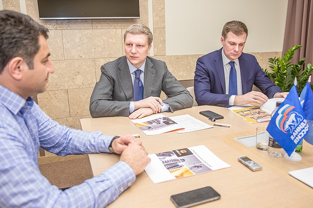 Секретарь Одинцовского отделения партии провел встречу с руководством компании «СМ-21век», Апрель