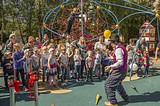 В микрорайоне №4 Одинцово открылась новая детская игровая площадка