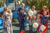 В микрорайоне №4 Одинцово открылась новая детская игровая площадка