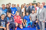 Андрей Воробьев встретился с подмосковными спортсменами-участниками Чемпионата России по греко-римской борьбе