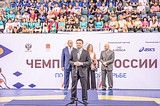 Андрей Воробьев поприветствовал участников Чемпионата России по спортивной борьбе в Одинцово