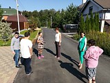 Новый асфальт уложили сразу на 3 улицах Жаворонковского поселения