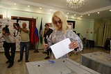 Яна Рудковская проголосовала на выборах губернатора Подмосковья в Назарьевском