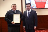 Одинцовский водитель Вячеслав Белозерский получил благодарность губернатора Московской области