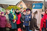 Торжественное открытие и освещение Поклонного креста состоялось в Ершово