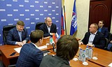 Депутат Госдумы, член Высшего совета Партии Александр Карелин на встрече с партактивом в Перми