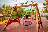 Две новые детские площадки открылись в деревне Трубачеевка
