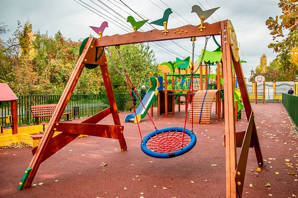 Две новые детские площадки открылись в деревне Трубачеевка — Одинцовский  городской округ Московской области