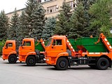 Вывоз строительного мусора мусоровозом контейнерного типа Г