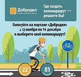 Жители Одинцовского района смогут проголосовать за развитие велодорожной сети