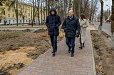 Дмитрий Голубков проверил качество дорожного ремонта в Никольском