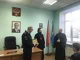 Священнослужители встретились с сотрудниками Кубинского отдела полиции