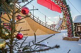 Горка на Центральной площади Одинцово
