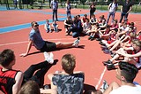 Фото: Баскетболист Тимофей Мозгов провел встречу с юными спортсменами в Одинцово