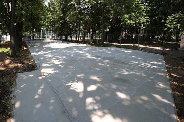 Скейт-парк в Звенигороде, Андрей Иванов проинспектировал ход возведения скейт-парка в Звенигорода