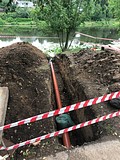 Незаконные земляные работы пресечены на берегу Немчиновского пруда