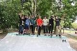 Роман Терюшков и Андрей Иванов открыли скейт-парк в Звенигороде