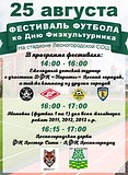 Фестиваль футбола ко Дню Физкультурника