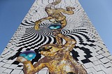 Андрей Иванов принял участие в создании одного из граффити фестиваля «Urban Morphogenesis»